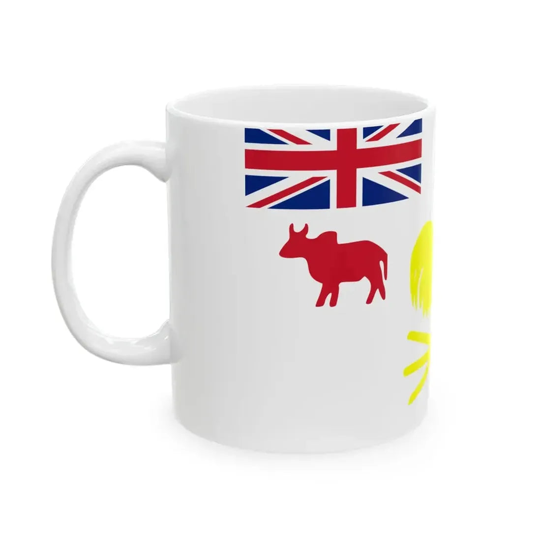 Flag of the Tamatave Kingdom 1826-1828 (Madagascar) White Coffee Mug - Go Mug Yourself