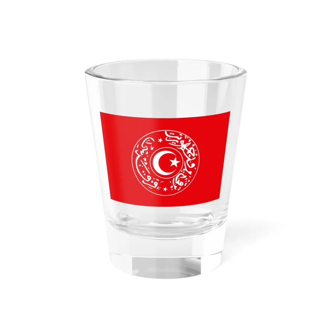 Flag of the TCF (Turkey) Shot Glass 1.5oz 1.5oz - Go Mug Yourself