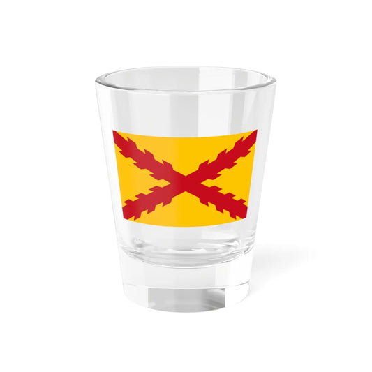 Flag of the Tercios Morados Viejos (Spain) Shot Glass 1.5oz 1.5oz - Go Mug Yourself