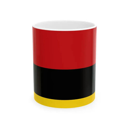 Flag of the Tetovo Municipality North Macedonia (North Macedonia) White Coffee Mug 11oz - Go Mug Yourself