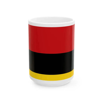 Flag of the Tetovo Municipality North Macedonia (North Macedonia) White Coffee Mug 15oz - Go Mug Yourself