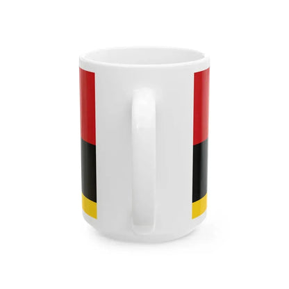 Flag of the Tetovo Municipality North Macedonia (North Macedonia) White Coffee Mug - Go Mug Yourself