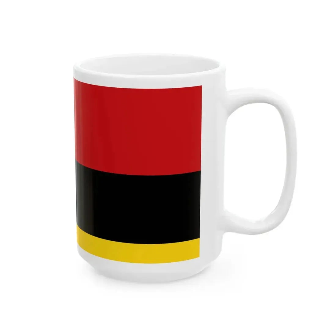 Flag of the Tetovo Municipality North Macedonia (North Macedonia) White Coffee Mug - Go Mug Yourself