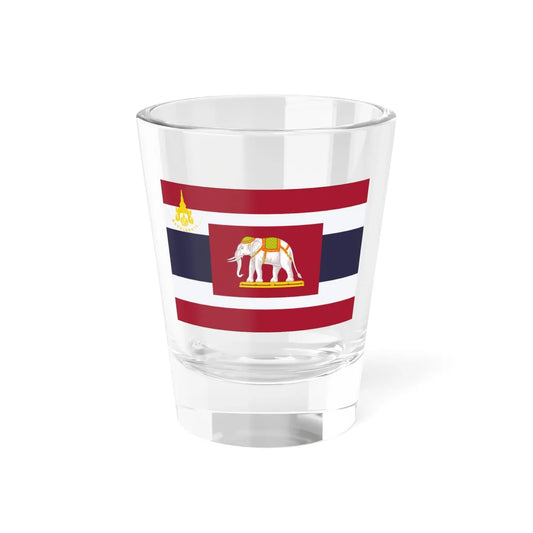 Flag of the Thai 1st Infantry Regiment Kings Own Bodyguard 1953-2017 (Thailand) Shot Glass 1.5oz 1.5oz - Go Mug Yourself
