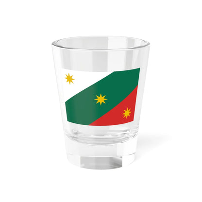 Flag of the Three Guarantees alternative proportions (Belize) Shot Glass 1.5oz 1.5oz - Go Mug Yourself