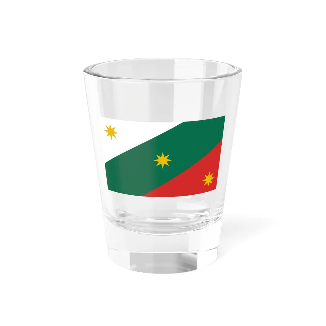 Flag of the Three Guarantees (Belize) Shot Glass 1.5oz 1.5oz - Go Mug Yourself
