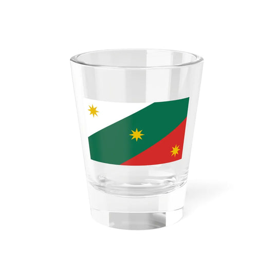 Flag of the Three Guarantees (Belize) Shot Glass 1.5oz 1.5oz - Go Mug Yourself