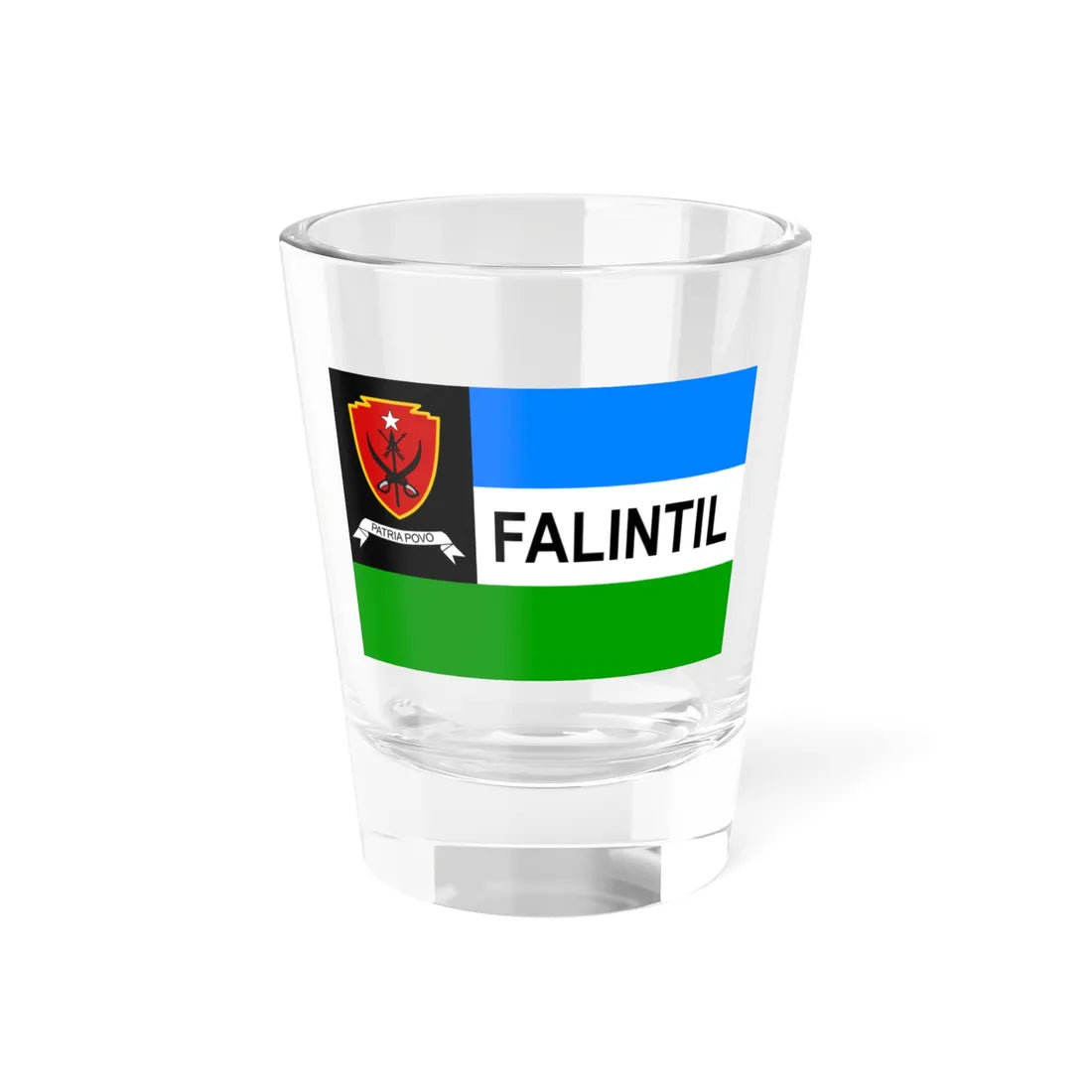 Flag of the Timor Leste Defence Force Shot Glass 1.5oz 1.5oz - Go Mug Yourself