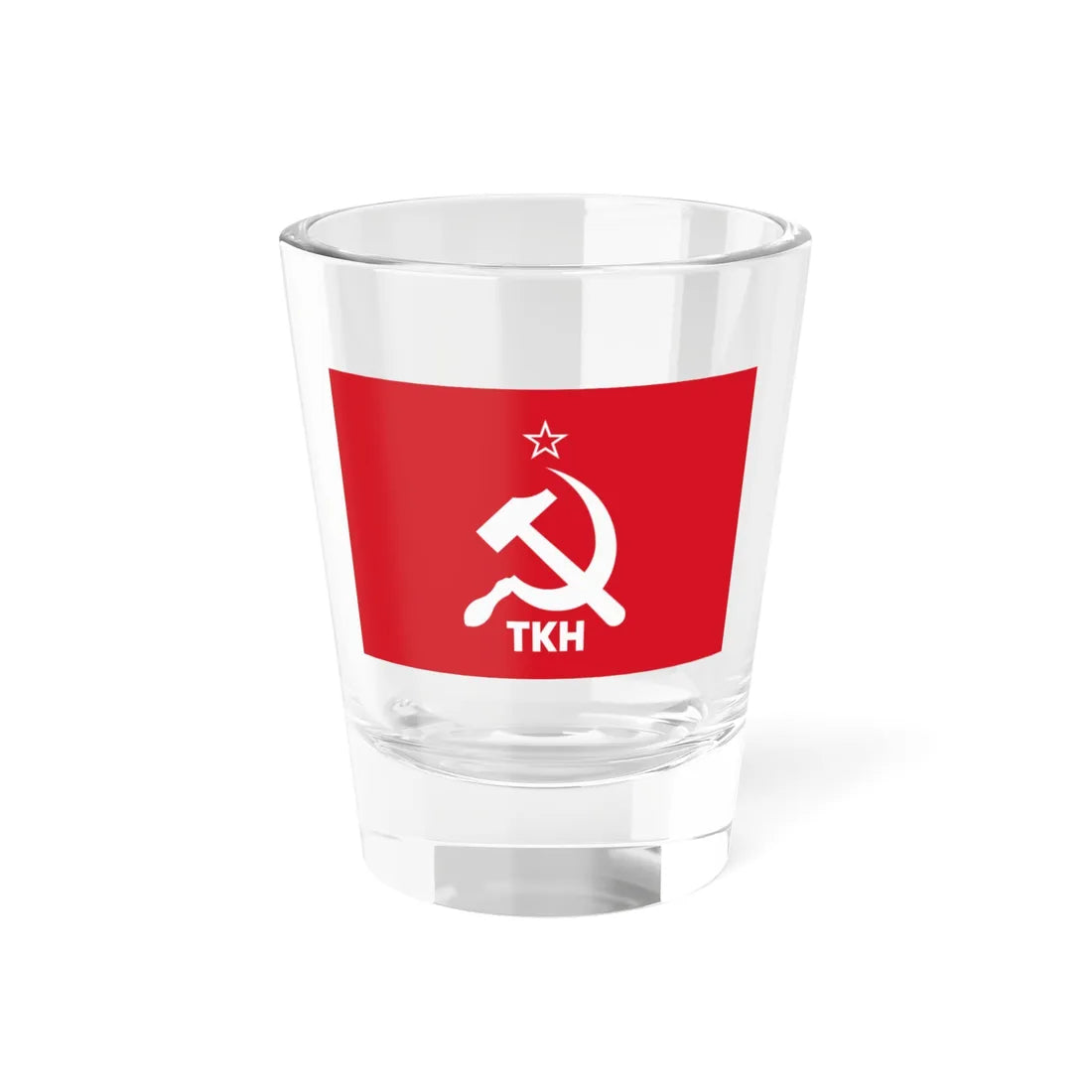 Flag of the TKH (Turkey) Shot Glass 1.5oz 1.5oz - Go Mug Yourself