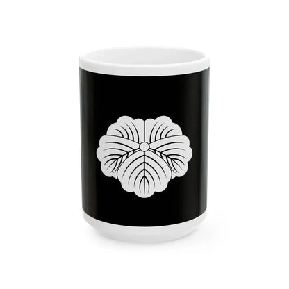 Flag of the Todo Lords of Tsu in Ise Province A (Japan) White Coffee Mug 15oz - Go Mug Yourself