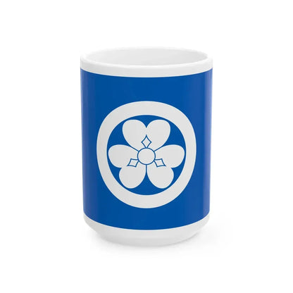 Flag of the Todo Lords of Tsu in Ise Province B (Japan) White Coffee Mug 15oz - Go Mug Yourself