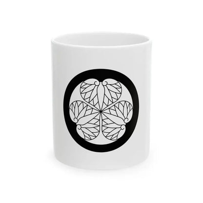 Flag of the Tokugawa Lords of Mito in Hitachi Province A (Japan) White Coffee Mug 11oz - Go Mug Yourself
