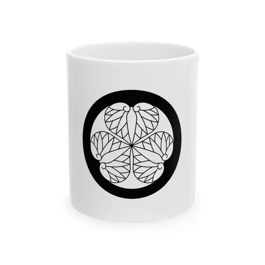 Flag of the Tokugawa Lords of Mito in Hitachi Province A (Japan) White Coffee Mug 11oz - Go Mug Yourself