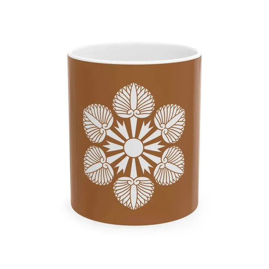 Flag of the Tokugawa Lords of Mito in Hitachi Province B (Japan) White Coffee Mug 11oz - Go Mug Yourself
