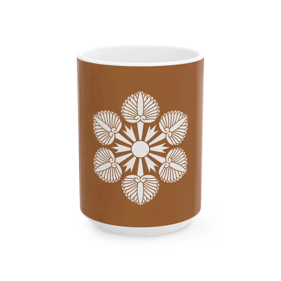 Flag of the Tokugawa Lords of Mito in Hitachi Province B (Japan) White Coffee Mug 15oz - Go Mug Yourself