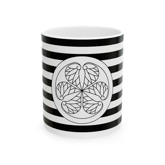 Flag of the Tokugawa Lords of Nagoya in Owari Province A (Japan) White Coffee Mug 11oz - Go Mug Yourself