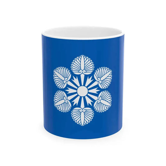 Flag of the Tokugawa Lords of Nagoya in Owari Province B (Japan) White Coffee Mug 11oz - Go Mug Yourself