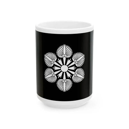 Flag of the Tokugawa Lords of Wakayama in Kii Province B (Japan) White Coffee Mug 15oz - Go Mug Yourself