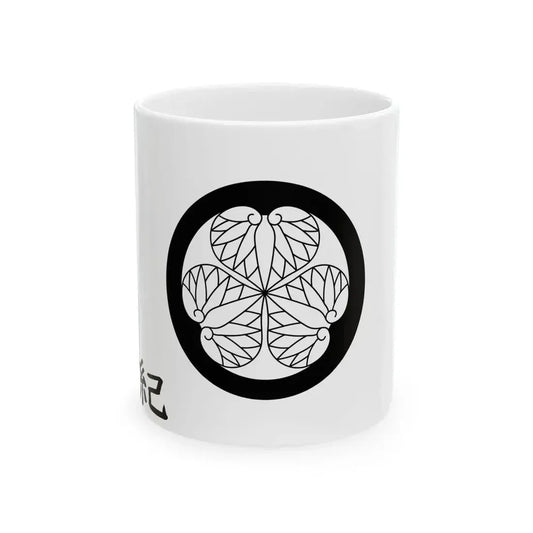 Flag of the Tokugawa Lords of Wakayama in Kii Province C (Japan) White Coffee Mug 11oz - Go Mug Yourself