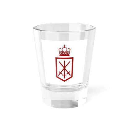 Flag of the Tonga Defence Services 1-1 aspect ratio (Tonga) Shot Glass 1.5oz 1.5oz - Go Mug Yourself