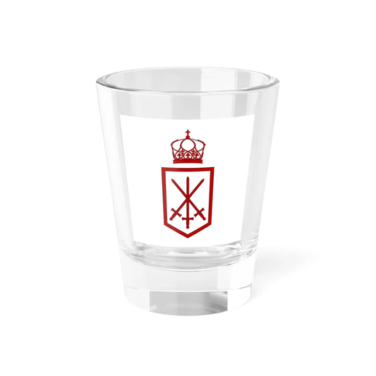 Flag of the Tonga Defence Services 1-1 aspect ratio (Tonga) Shot Glass 1.5oz 1.5oz - Go Mug Yourself