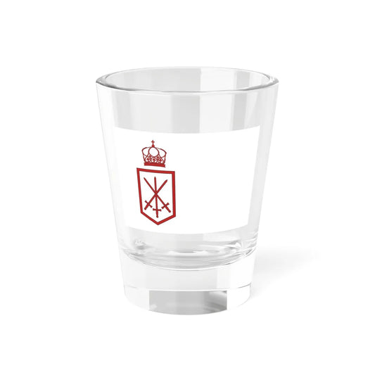 Flag of the Tonga Defence Services 3-2 aspect ratio (Tonga) Shot Glass 1.5oz 1.5oz - Go Mug Yourself