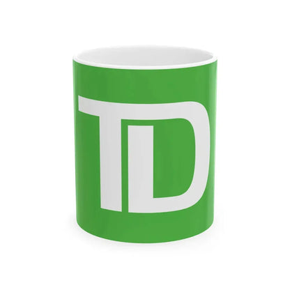 Flag of the Toronto-Dominion Bank (Canada) White Coffee Mug 11oz - Go Mug Yourself