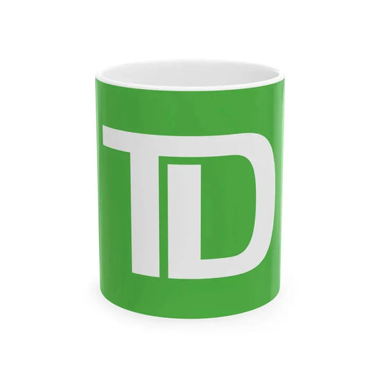 Flag of the Toronto-Dominion Bank (Canada) White Coffee Mug 11oz - Go Mug Yourself