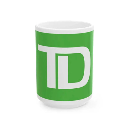 Flag of the Toronto-Dominion Bank (Canada) White Coffee Mug 15oz - Go Mug Yourself