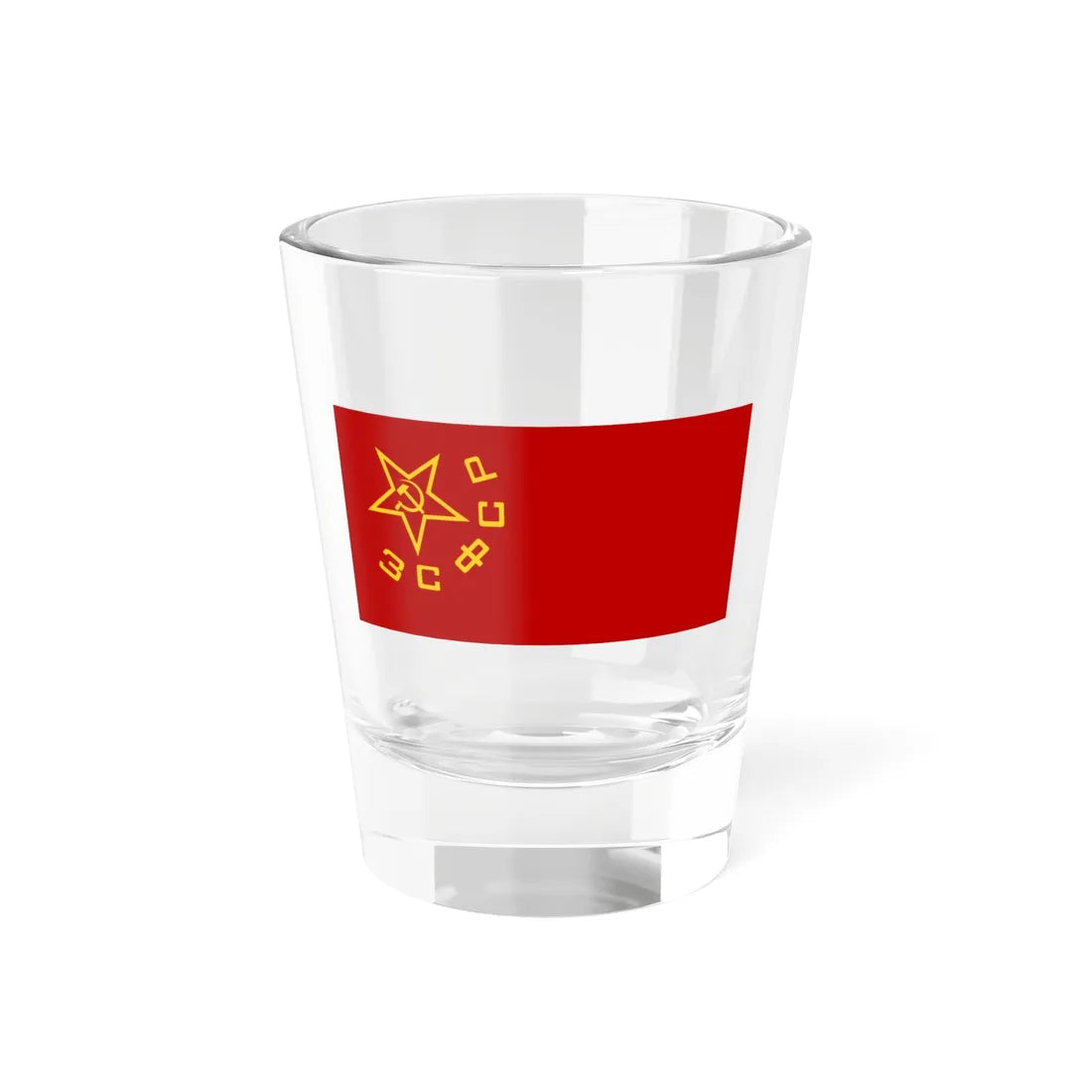 Flag of the Transcaucasian SFSR (Armenia) Shot Glass 1.5oz 1.5oz - Go Mug Yourself