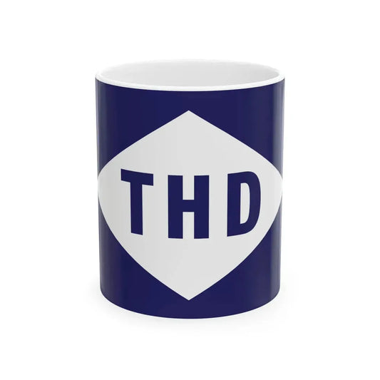 Flag of the Transport  Harbours Department THD Guyana (Guyana) White Coffee Mug 11oz - Go Mug Yourself
