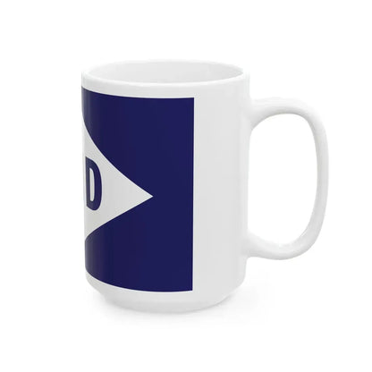 Flag of the Transport  Harbours Department THD Guyana (Guyana) White Coffee Mug - Go Mug Yourself