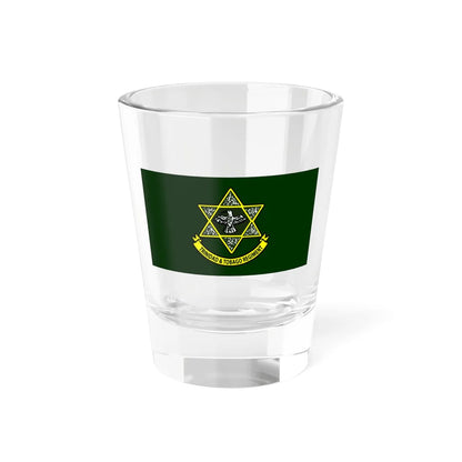 Flag of the Trinidad and Tobago Regiment (Trinidad and Tobago) Shot Glass 1.5oz 1.5oz - Go Mug Yourself