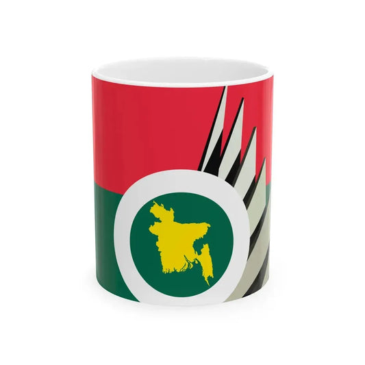 Flag of the Trinomool Bangladesh National Party (Bangladesh) White Coffee Mug 11oz - Go Mug Yourself