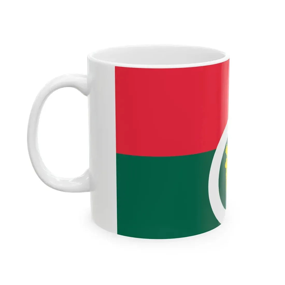 Flag of the Trinomool Bangladesh National Party (Bangladesh) White Coffee Mug - Go Mug Yourself