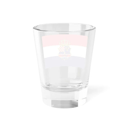 Flag of the Triune Kingdom of Croatia Slavonia and Dalmatia (Austria) Shot Glass 1.5oz - Go Mug Yourself