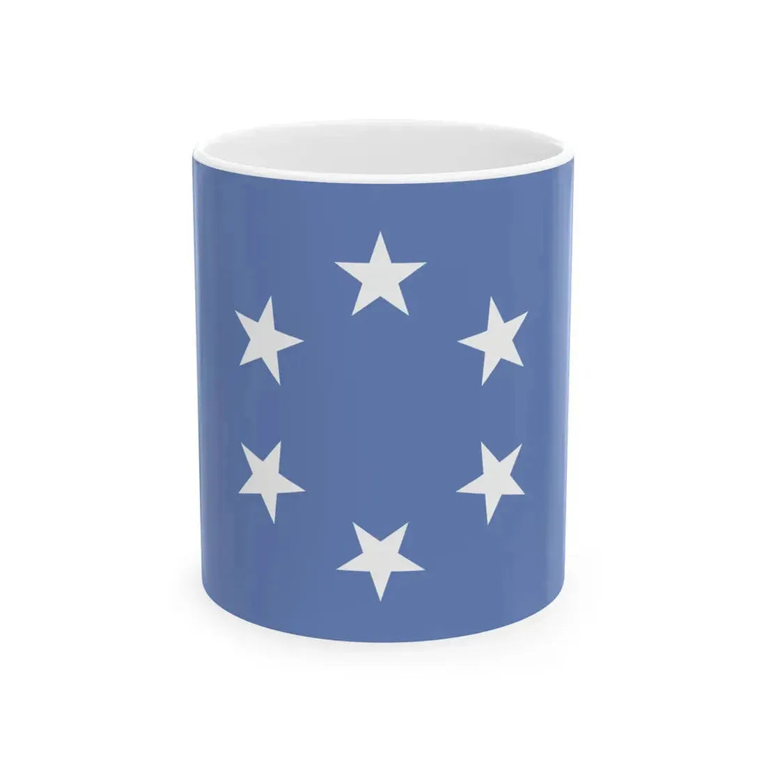 Flag of the Trust Territory of the Pacific Islands (United States) White Coffee Mug 11oz - Go Mug Yourself