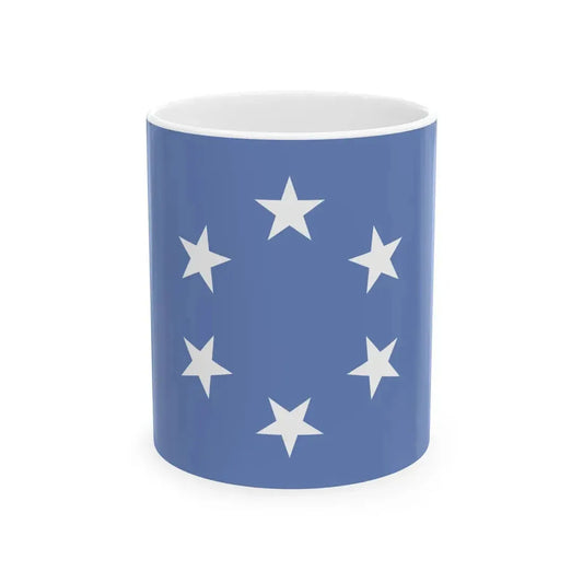 Flag of the Trust Territory of the Pacific Islands (United States) White Coffee Mug 11oz - Go Mug Yourself