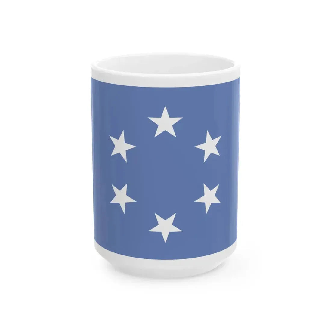 Flag of the Trust Territory of the Pacific Islands (United States) White Coffee Mug 15oz - Go Mug Yourself
