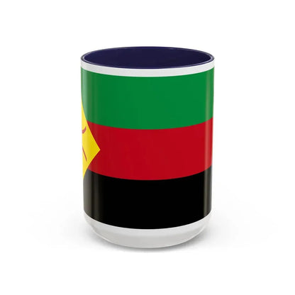 Flag of The Tuareg people Flag of Azawad - Accent Coffee Mug 15oz Navy - Go Mug Yourself