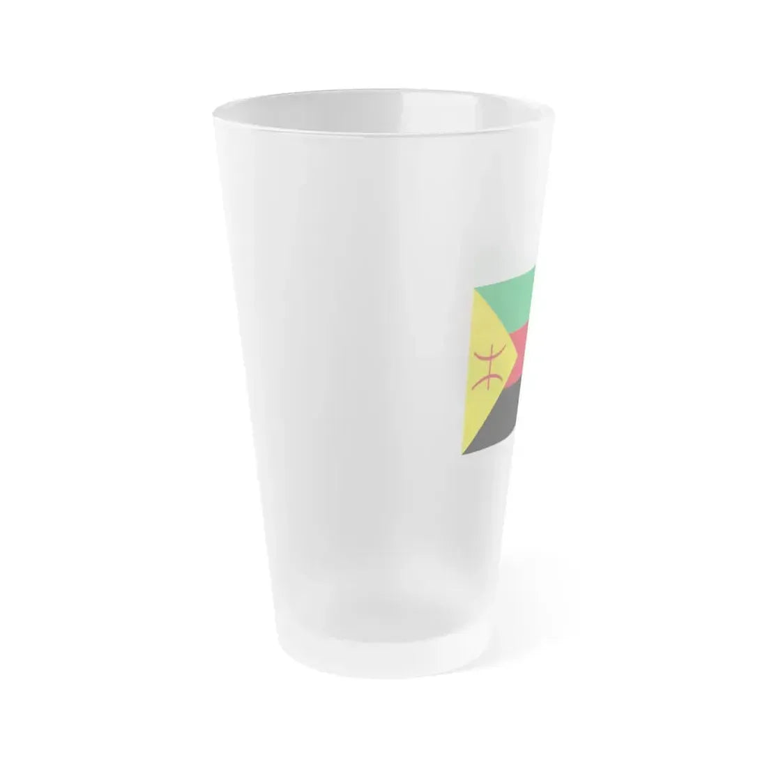 Flag of The Tuareg people Flag of Azawad - Frosted Pint Glass 16oz - Go Mug Yourself
