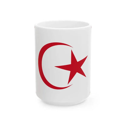 Flag of the Tunku Bendahara of Johor (Malaysia) White Coffee Mug 15oz - Go Mug Yourself