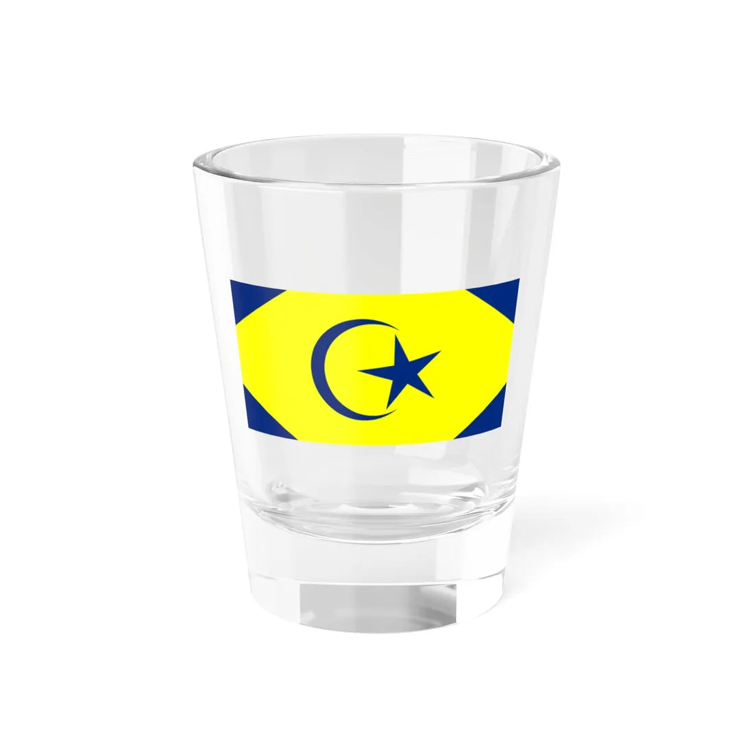 Flag of the Tunku Temenggong of Johor (Malaysia) Shot Glass 1.5oz 1.5oz - Go Mug Yourself