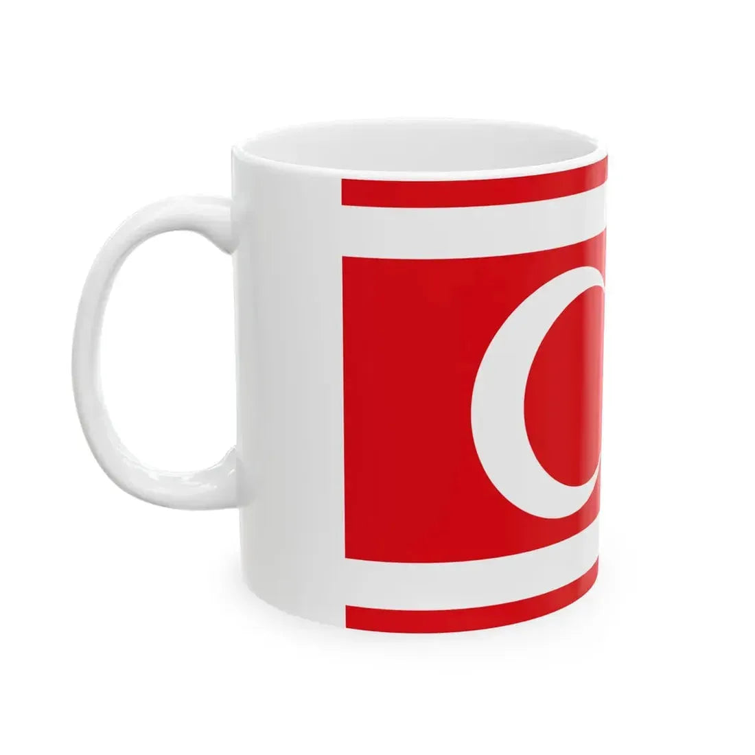 Flag of the Turkish Republic of Northern Cyprus 1983 (Cyprus) White Coffee Mug - Go Mug Yourself