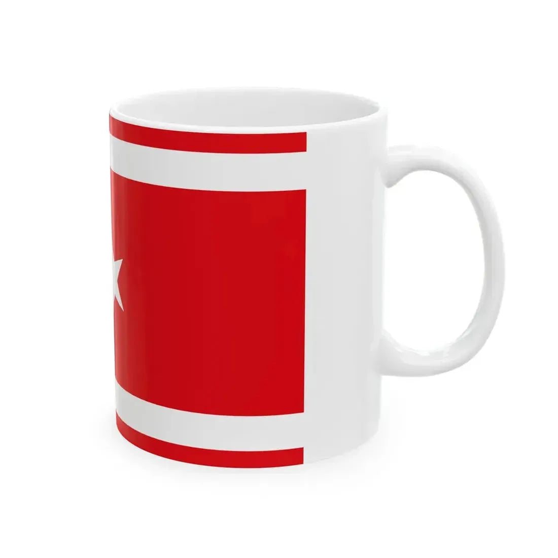 Flag of the Turkish Republic of Northern Cyprus 1983 (Cyprus) White Coffee Mug - Go Mug Yourself