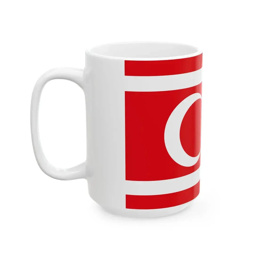 Flag of the Turkish Republic of Northern Cyprus 1983 (Cyprus) White Coffee Mug - Go Mug Yourself