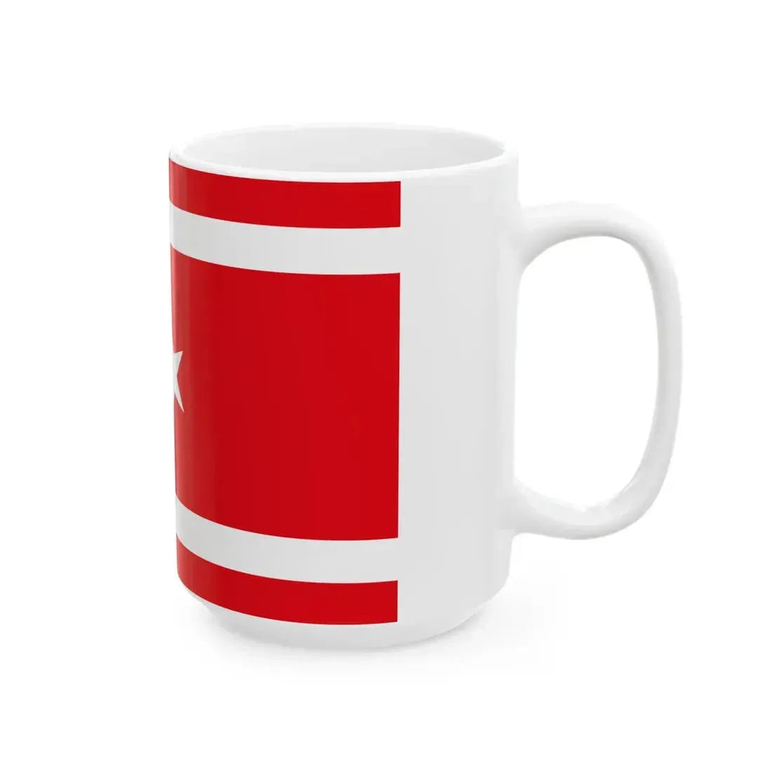 Flag of the Turkish Republic of Northern Cyprus 1983 (Cyprus) White Coffee Mug - Go Mug Yourself