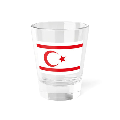 Flag of the Turkish Republic of Northern Cyprus (Cyprus) Shot Glass 1.5oz 1.5oz - Go Mug Yourself