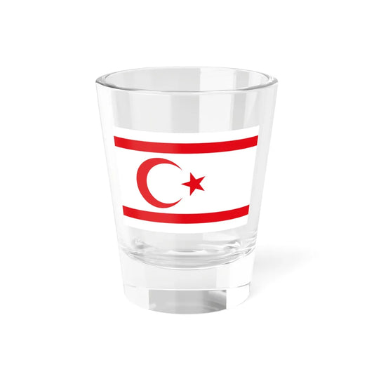 Flag of the Turkish Republic of Northern Cyprus (Cyprus) Shot Glass 1.5oz 1.5oz - Go Mug Yourself
