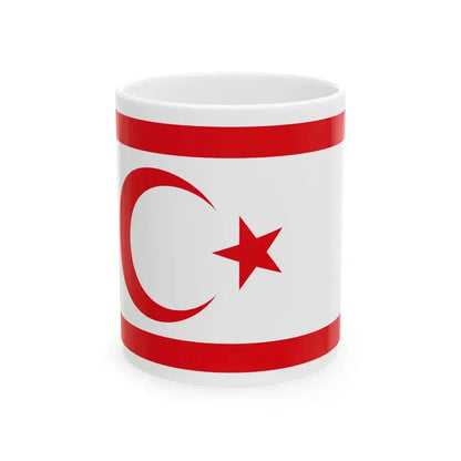 Flag of the Turkish Republic of Northern Cyprus (Cyprus) White Coffee Mug 11oz - Go Mug Yourself